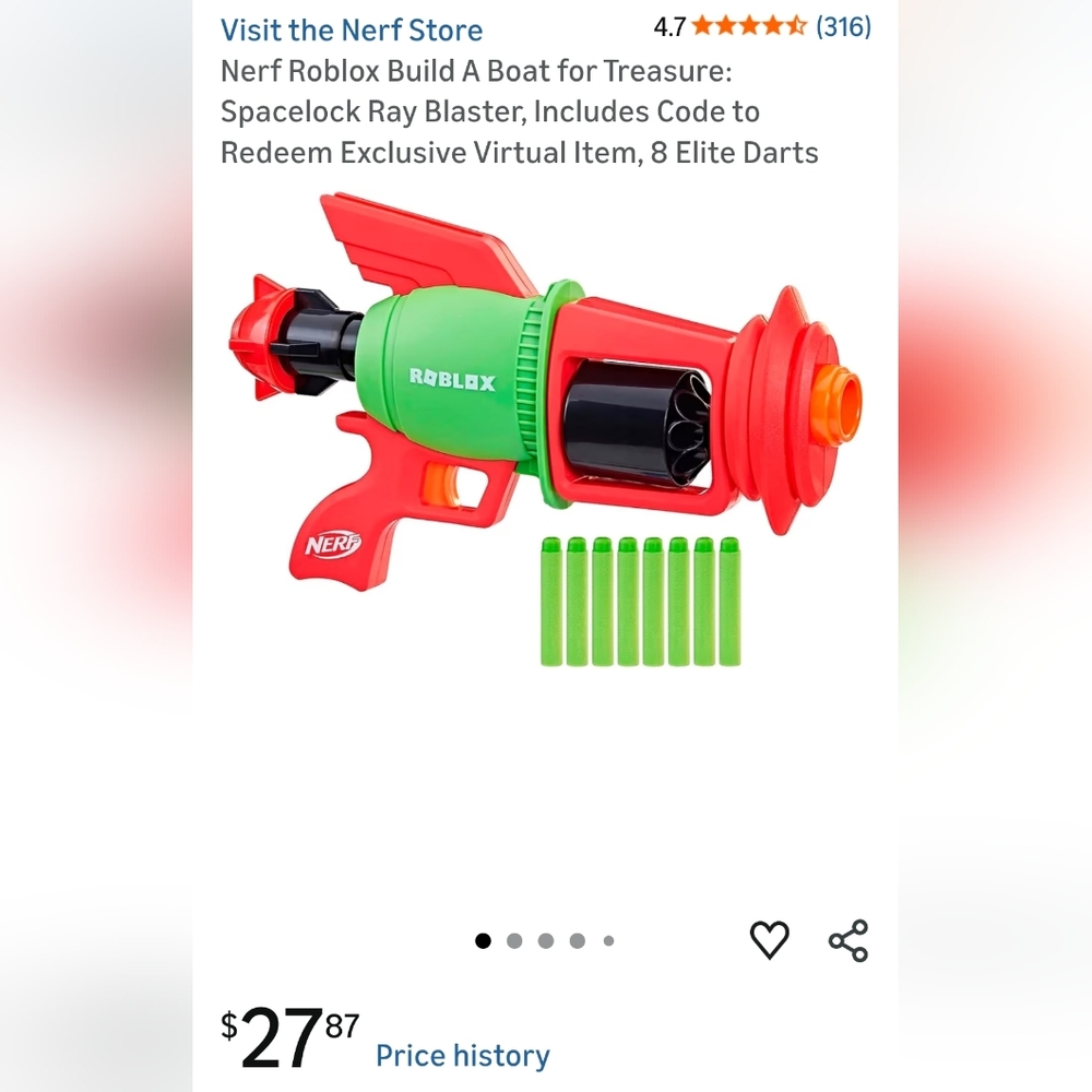 NERF ROBLOX Spacelock Ray Blaster Toy Dart Launcher Water Pump And Spray SEALED - Picture 14 of 14
